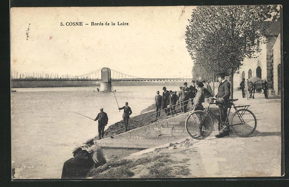 CPA Cosne, Bords de la Loire 1921