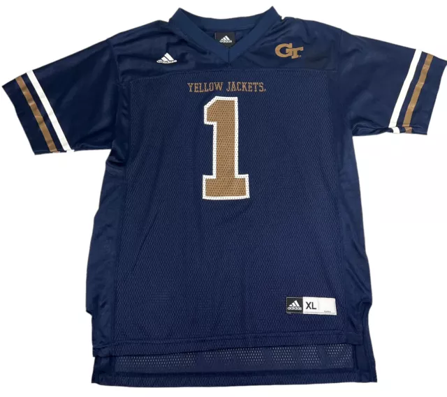 Adidas Georgia Tech Football Jersey Boy Youth Size XL Vintage