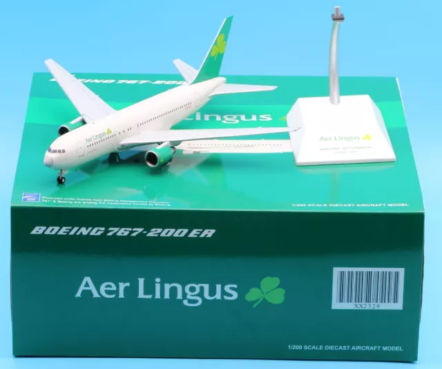 JC Wings 1:200 Aer Lingus Boeing 767-200ER Diecast Aircraft Jet Model N234AX