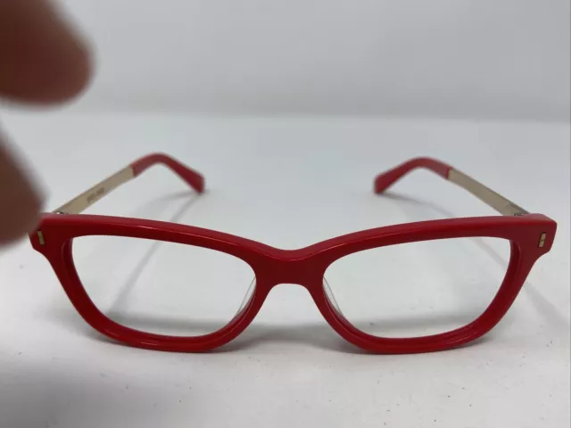 Bobbi Brown Eyeglasses Frame The Olive 4Ws 50-15-140 Red/Gold Full Rim Bg05