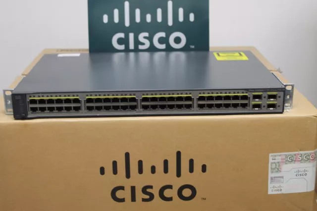 Commutateur PoE 48 ports Cisco Catalyst WS-C3750V2-48PS-S WS-C3750-S LAST VER 2