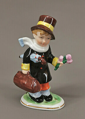 BTECH 9924174 Wagner&Apel Porcellana Figura Bambino Fanciullo Btech Dipinti 8x16cm 