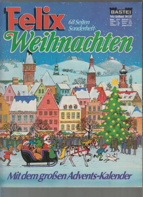 Felix Weihnachten-Sonderheft 1975 Zustand (1-/1-2) mit Adventskalender (0-1/1)