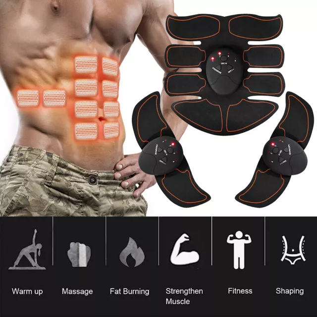 EMS Abdominal Muscle Stimulator Toning Trainer ABS Toner Fitness Arm/Leg Belt