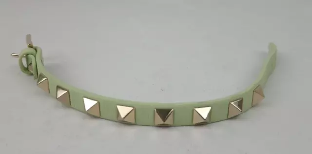 Valentino Garavani Women's Rockstud Green Leather Bracelet