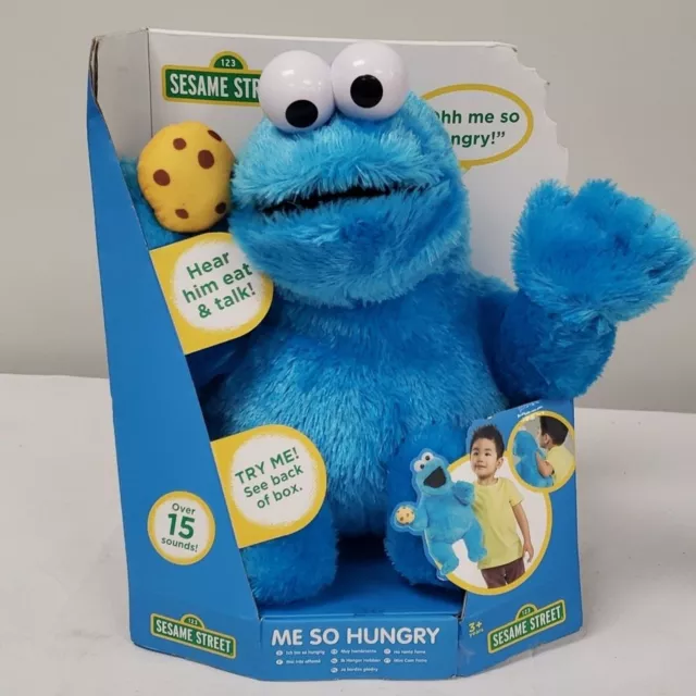 SESAME STREET COOKIE Monster Me So Hungry Talking Hand Puppet Plush ...