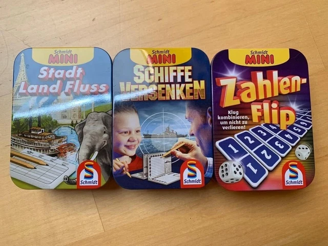 Primus Print Spielblöcke 4er-Set – Vier Gewinnt, Stadt-Land-Fluss, Schiffe Versenken, Käsekästchen