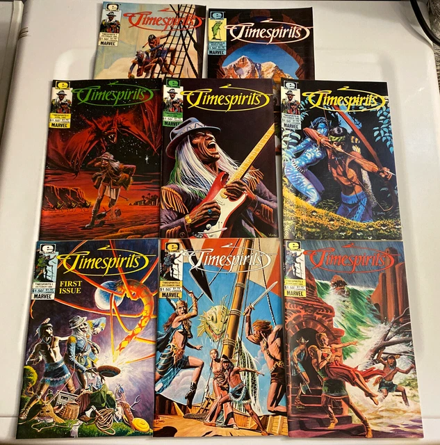 Timespirits #1 - 8  Complete Run Marvel 1984 Epic Comics