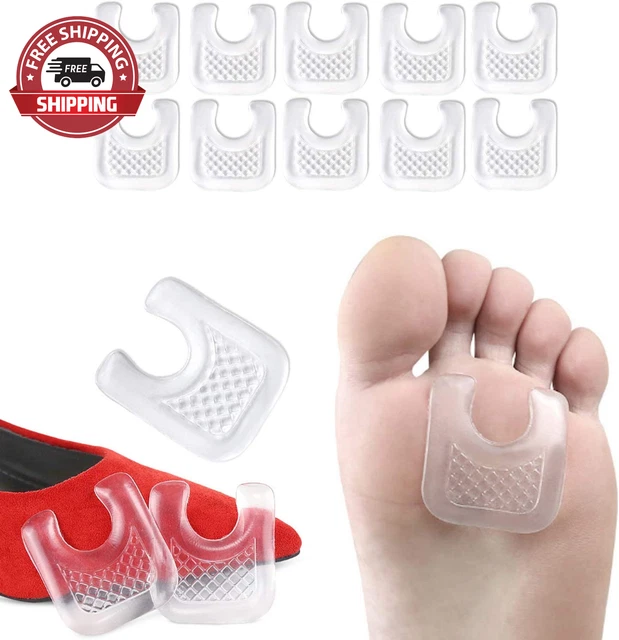 10 Pieces Waterproof Toe Cushions Pads, U-Shaped Gel Callus Pads from Rubbing, R