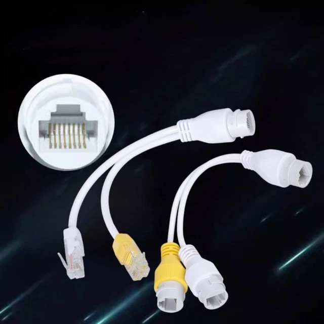 2-IN-1 NETWORKING CABLING Connector RJ45 Connector for Security Camera ...