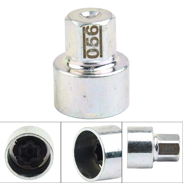 TIRE WHEEL LOCK AntiTheft Screw Lug Nut Bolt 56 RemovalKey Socket