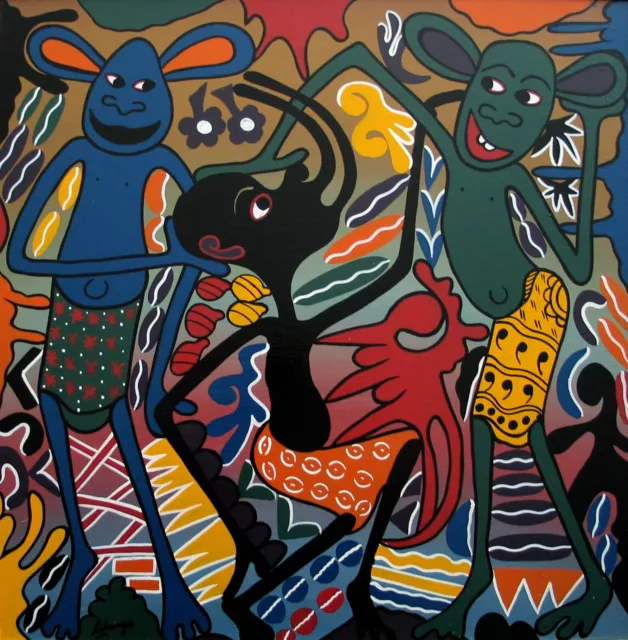 George Lilanga - Arte Africana - African Art - Dipinto - Quadro - Painting