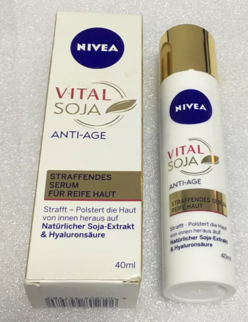 NIVEA VITAL SOJA Anti-Age Straffendes Serum für reife Haut 40ml * Neu