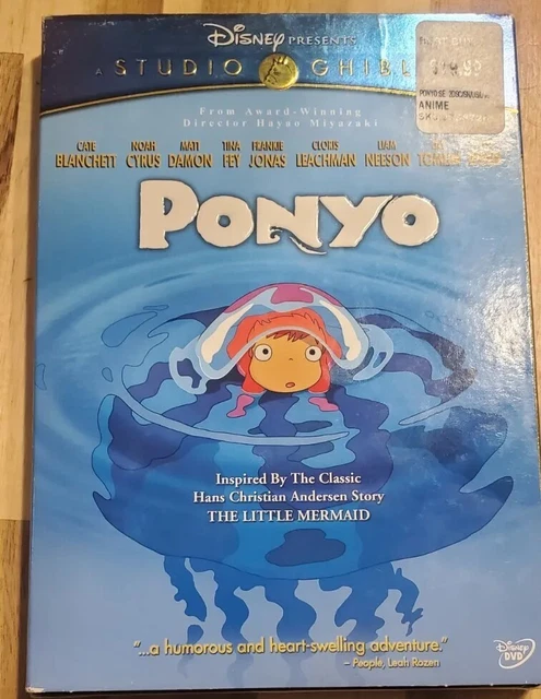 STUDIO GHIBLI / Disney Blu-Ray combo (+ DVD): Ponyo with sleeve $11.99