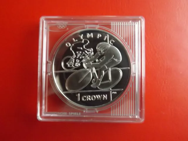 *Isle Of Man 1 Crown 2012 Silber PP* Olympia London 2012 (Schub.86)