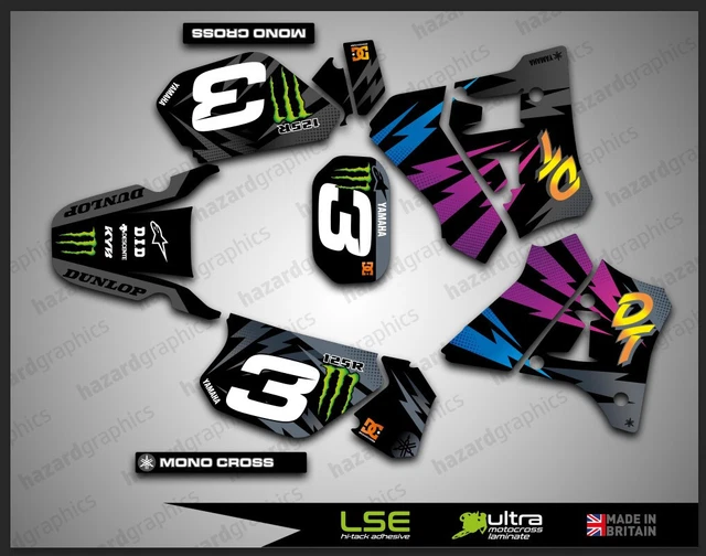 YAMAHA DT DTR DT125R Graphics Kit Sticker Decal Set (ME) £99.99 ...