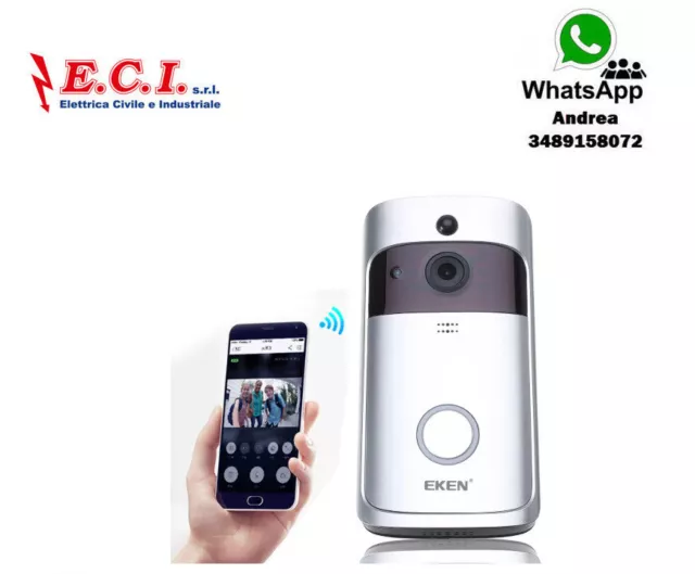 Eken A8 Wifi Smart Interphone Vidéo Interphone Caméra Vidéo pour Détection Pir