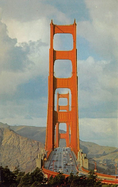 Vtg Postcard San Francisco CA California Golden Gate Bridge Unposted 1960s L7