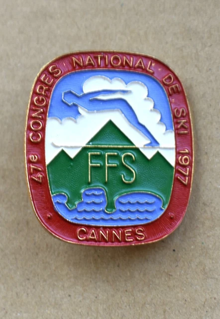 insigne, broche médaille de ski ESF le Combiné de Bronze