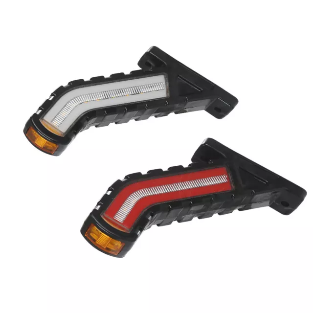 2x Recovery Side Marker Outline Led Lights Lamps 12V 24V Trailer Truck Lorry