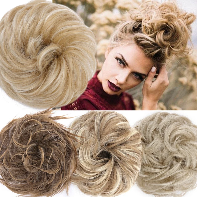 Hair Bun extension Tinsel 200Pcs Rings Beads for Styling Women