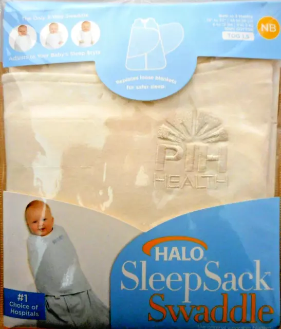 Halo Sleepsack Swaddle Cream Wearable Baby Blanket 100% Cotton Birth-3 Mo NIP