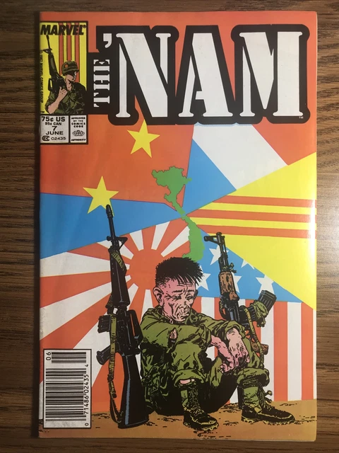 THE 'NAM 7 NEWSSTAND Michael Golden Cover Doug Murray Story MARVEL COMICS 1987