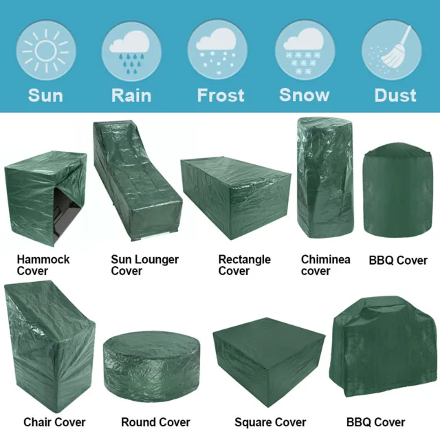 Garden Patio Furniture Cover Water Resistant for Table Chair Bench Hammock BBQ