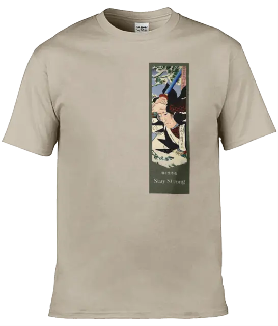 Japanese Samurai Warrior | Stay Strong |  Adult T-Shirt