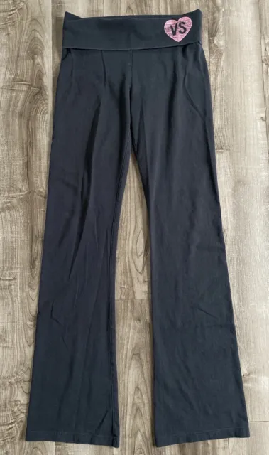 PINK VICTORIAS SECRET Flare Legging Yoga Pants Size XSmall Fold Over High  Waist $12.00 - PicClick