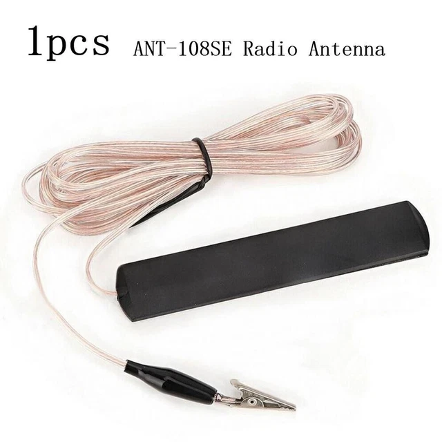 Antenna Radio Antenna Esterno 11,5*2,2*0,6cm 5db 85-112MHz Clip Alligatore