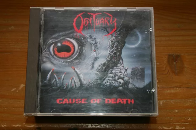 Obituary-" Cause Of Death" Cd 1St Press 1990 No Ifpi