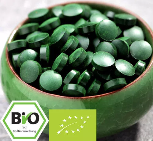 1Kg Bio Spirulina, 4000 Presslinge ohne Zusätze - 100% Bio mit Analyse