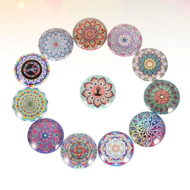 20 PCS Snap Jewelry Charm Charm Stoppers Bracelets Ceramic Tile