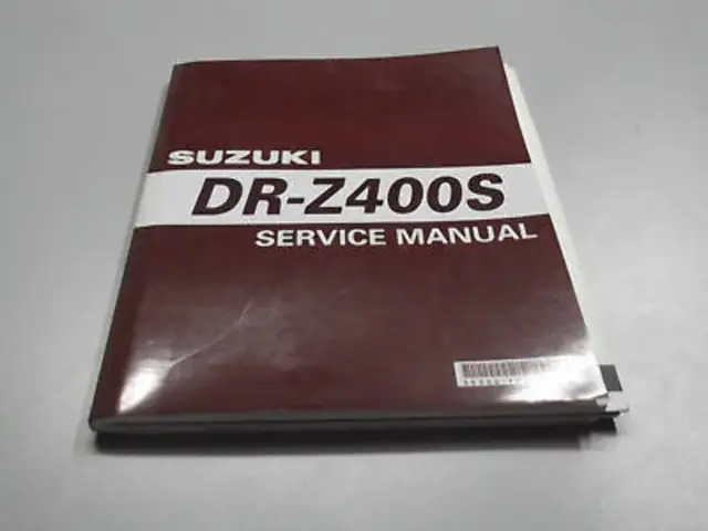 Manuale Di Servizio Suzuki Dr -Z400S 2000 Lingua Inglese