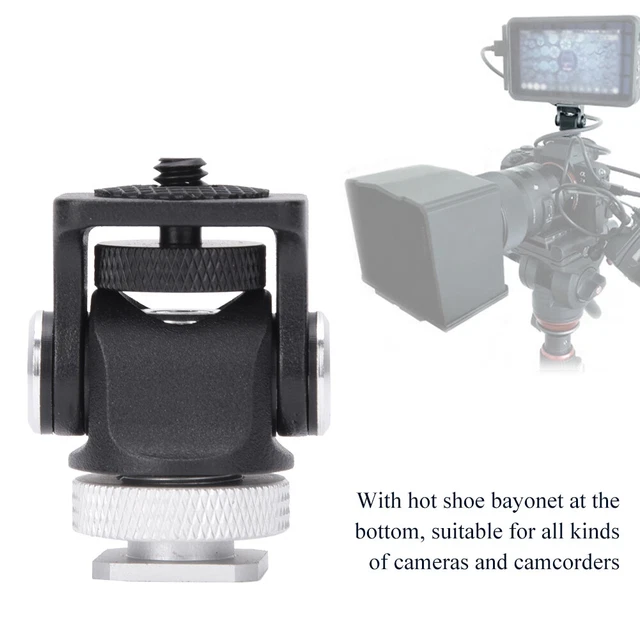 Supporto microfono flash monitor mini hot shoe con 1/4 pollici S NDE