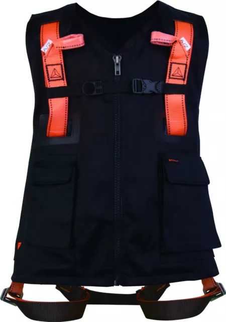 Delta Plus Froment HAR12GIL Noir Gilet Dispositif Antichute 2 Point Harnais