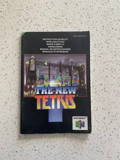 The New Tetris Nintendo 64 Instruction Booklet / Manual