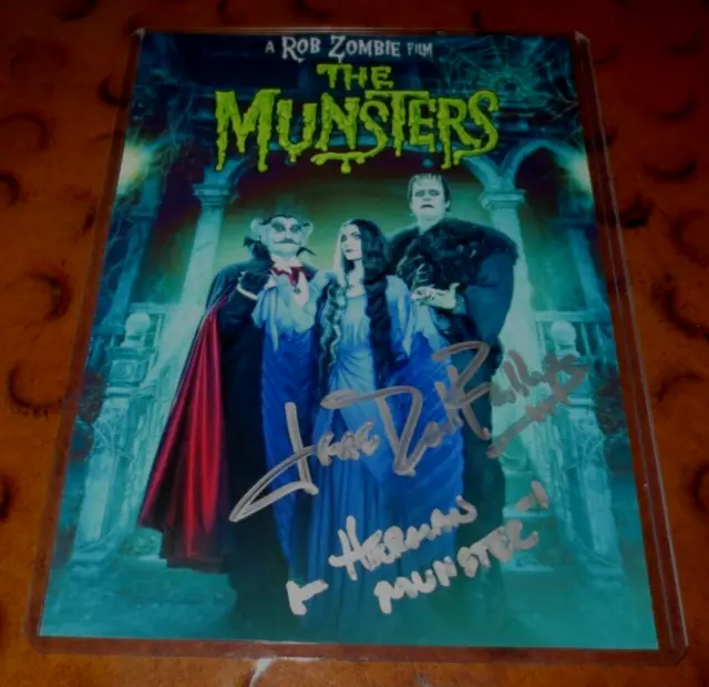 Jeff Daniel Phillips signed autographed photo as Herman Munster in the Munsters