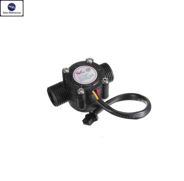 Sensore Di Flusso Per Acqua Flussometro Yf-S201 Misuratore Portata Arduino