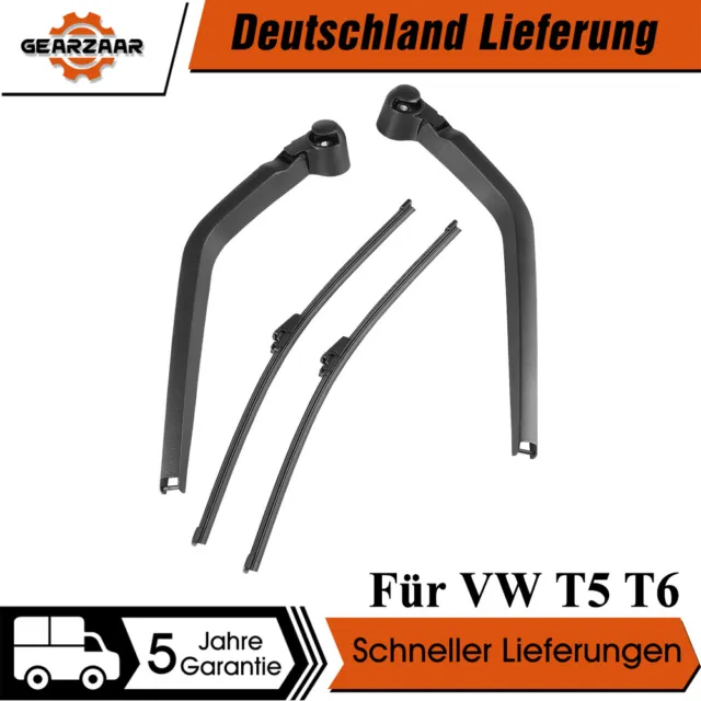 Heckwischer Flügeltür Hinten Scheibenwischer links+rechts Für VW T5 T6 Bus