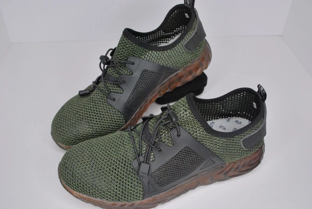 Adidas 3 Die Weltmarke Mit Den NEW! Green Mesh Steel Toe..Men's Size 9.5