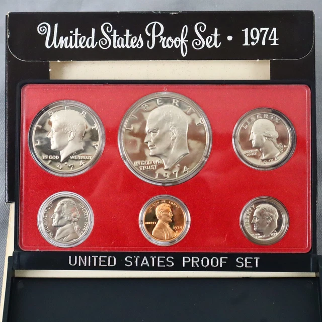 1974 US Proof Sets S San Francisco In Stand Up Display Case Random Pick