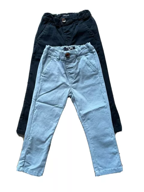 *** Next Toddler Boys Blue Chino Trousers - Size 12 - 18 Months ***