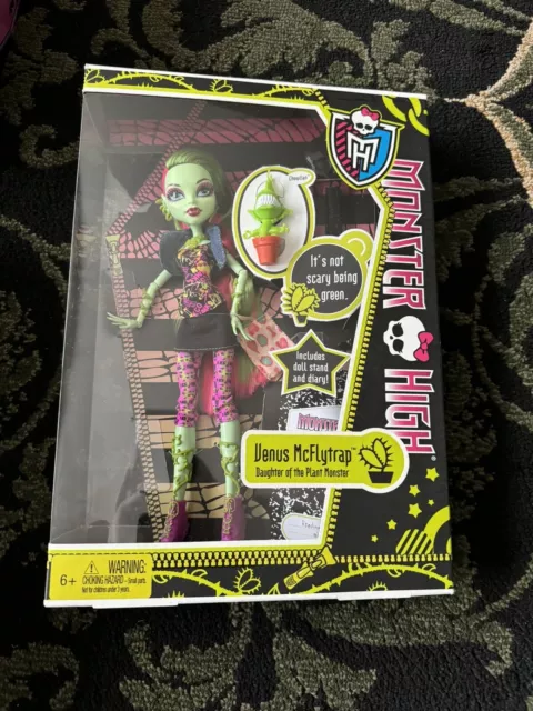 Monster High Doll Venus Mcflytrap First Wave in Box Mattel NIB