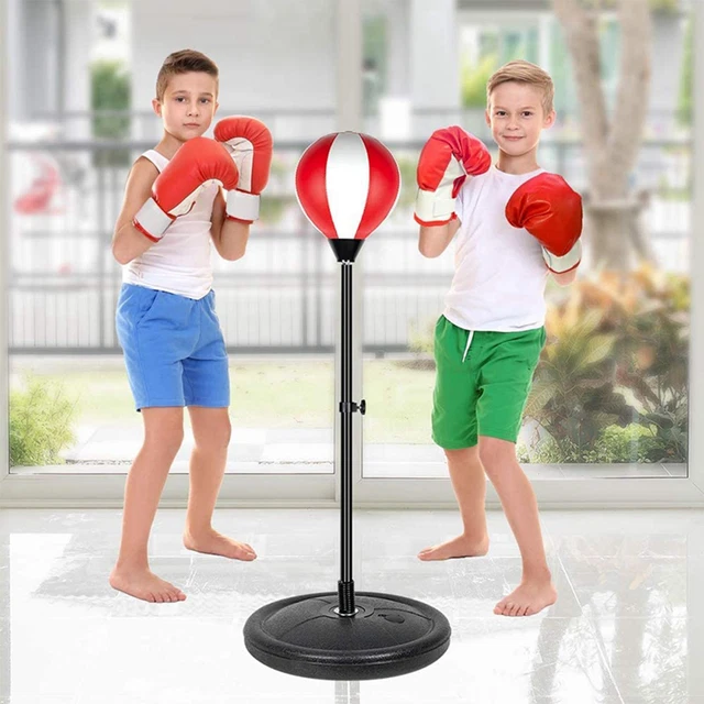 Punching Bag Set for Kids Portable Speed Inflatable for Gift Girls Junior