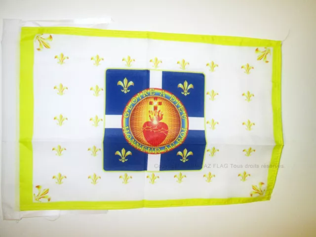 Set de 4 drapeau fleurs de lys jaune symbole royauté drapeau royaume de  France Renaissance autocollant