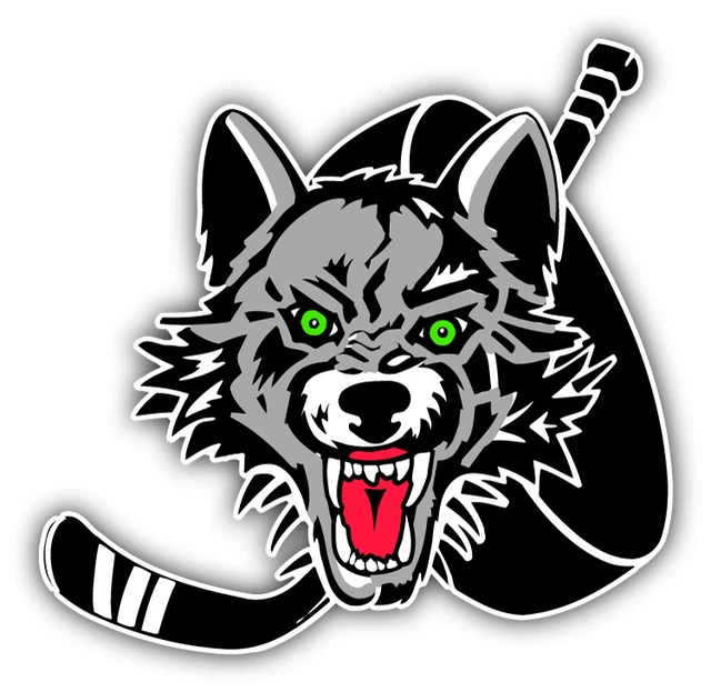 PRINCE ALBERT RAIDERS Hockey Head Logo Car Bumper Sticker Decal 3