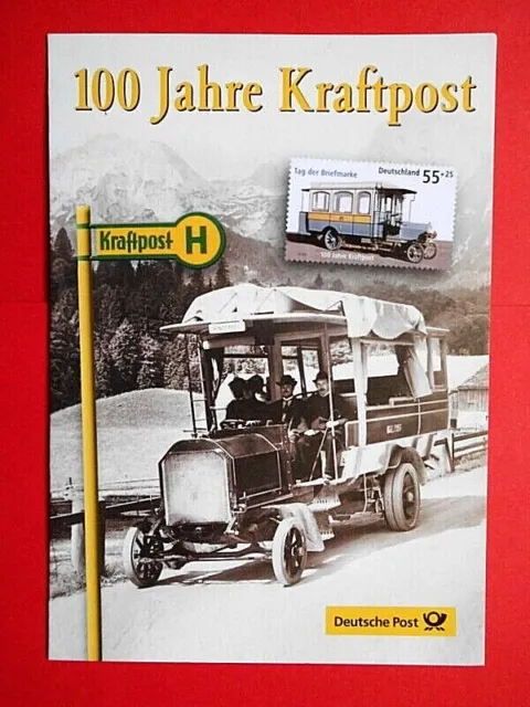 Beleg Ersttagsblatt BRD 2005 100 Jahre Kraftpost Mi. Nr.2456 Viererblock FDC St.
