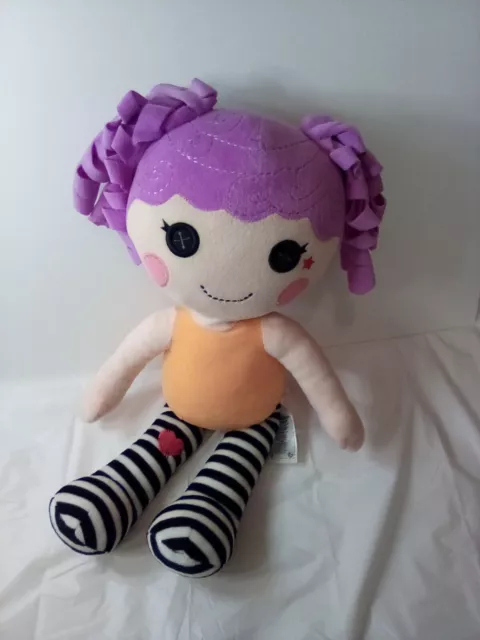 Lalaloopsy Build A Bear  Peanut Big Top Plush Soft Doll Fabric Purple Hair 21"